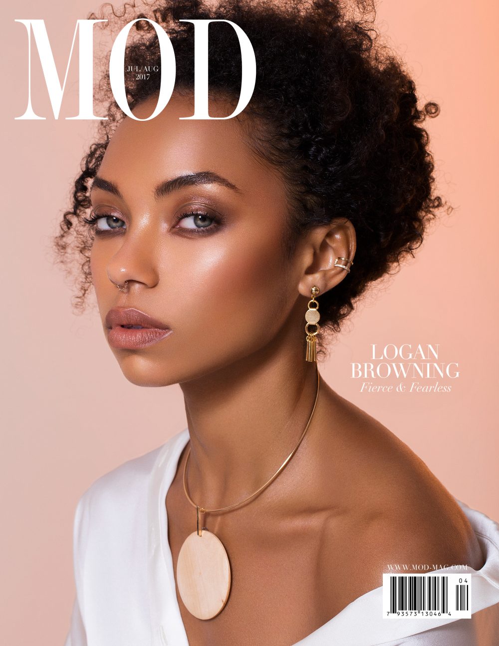 MOD Magazine Cover Logan Browning Photoshoot