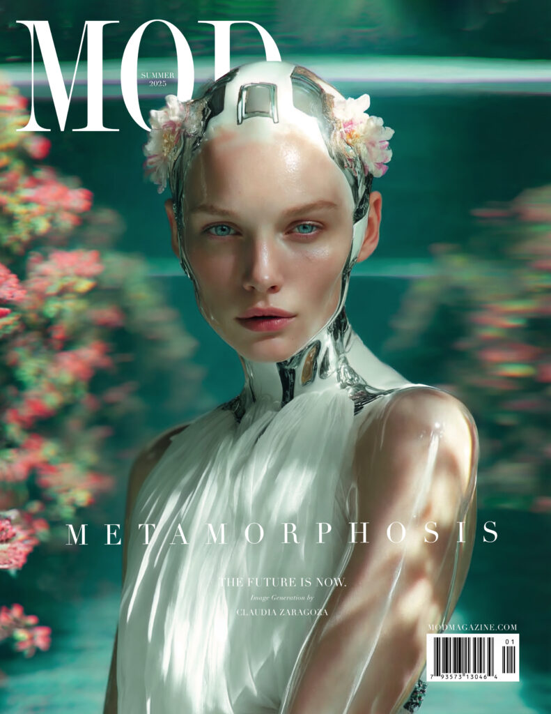 MOD Magazine Cover AI Fashion Photo Shoot Claudia Zaragoza