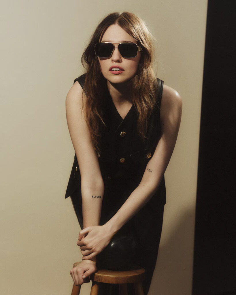 Versace Greca Eyewear Campaign Starring Aimee Lou Wood & Joseph Quinn - MOD Magazine