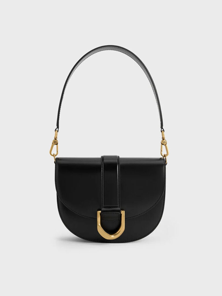 MOD Magazine Holiday Editor's Gift Guide - Charles & Keith Gabine Leather Saddle Bag