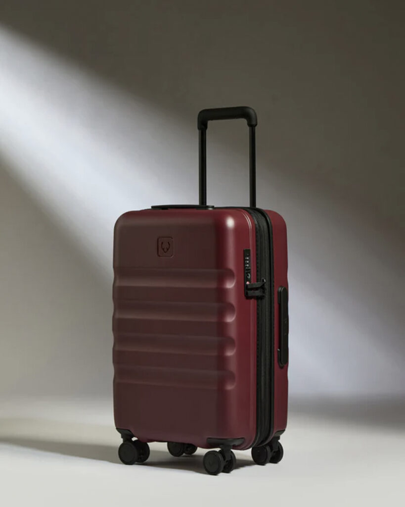 MOD Magazine Holiday Editor's Gift Guide - ANTLER Expandable Cabin Suitcase in Cedar Red – Icon Stripe 