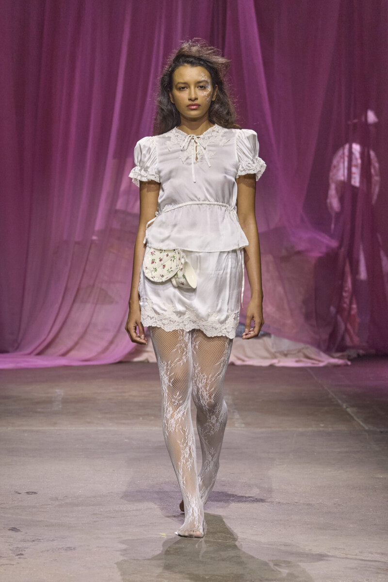 180 Strand London, 19th September 2026. A model walks in the Yuhan Wang Runway Show. © Olu Ogunshakin / Chris Yates Media